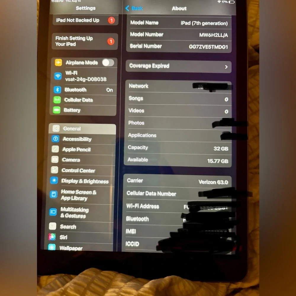 Apple iPad WiFi and cellular connectivity